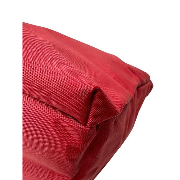 Burberry Blue Label Red Nylon w Nova Check at Zipper Tote - Picture 9 of 14